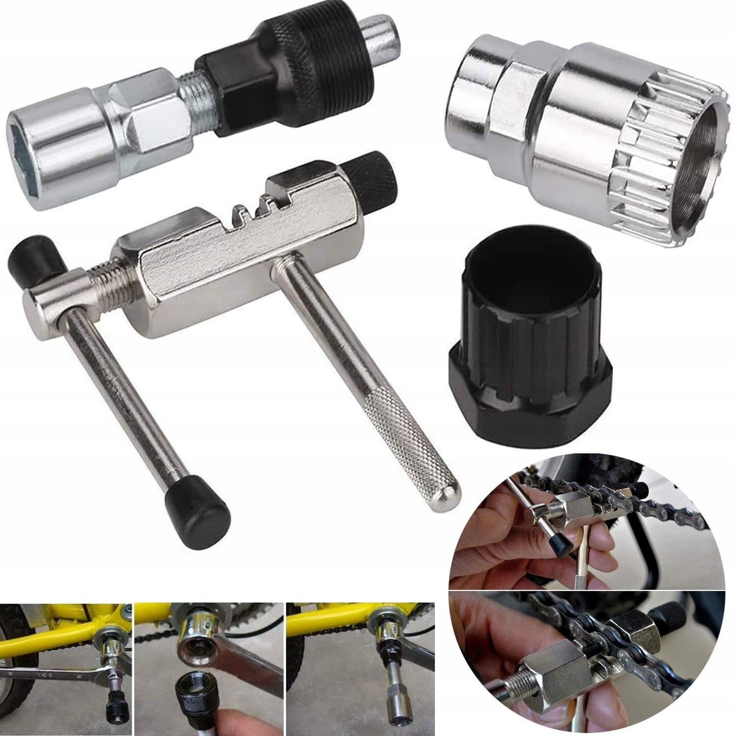 TOOLS FOR REPAIRING AND SERVICING THE BIKE KEYS FREE-WHEEL CRANK PULLER