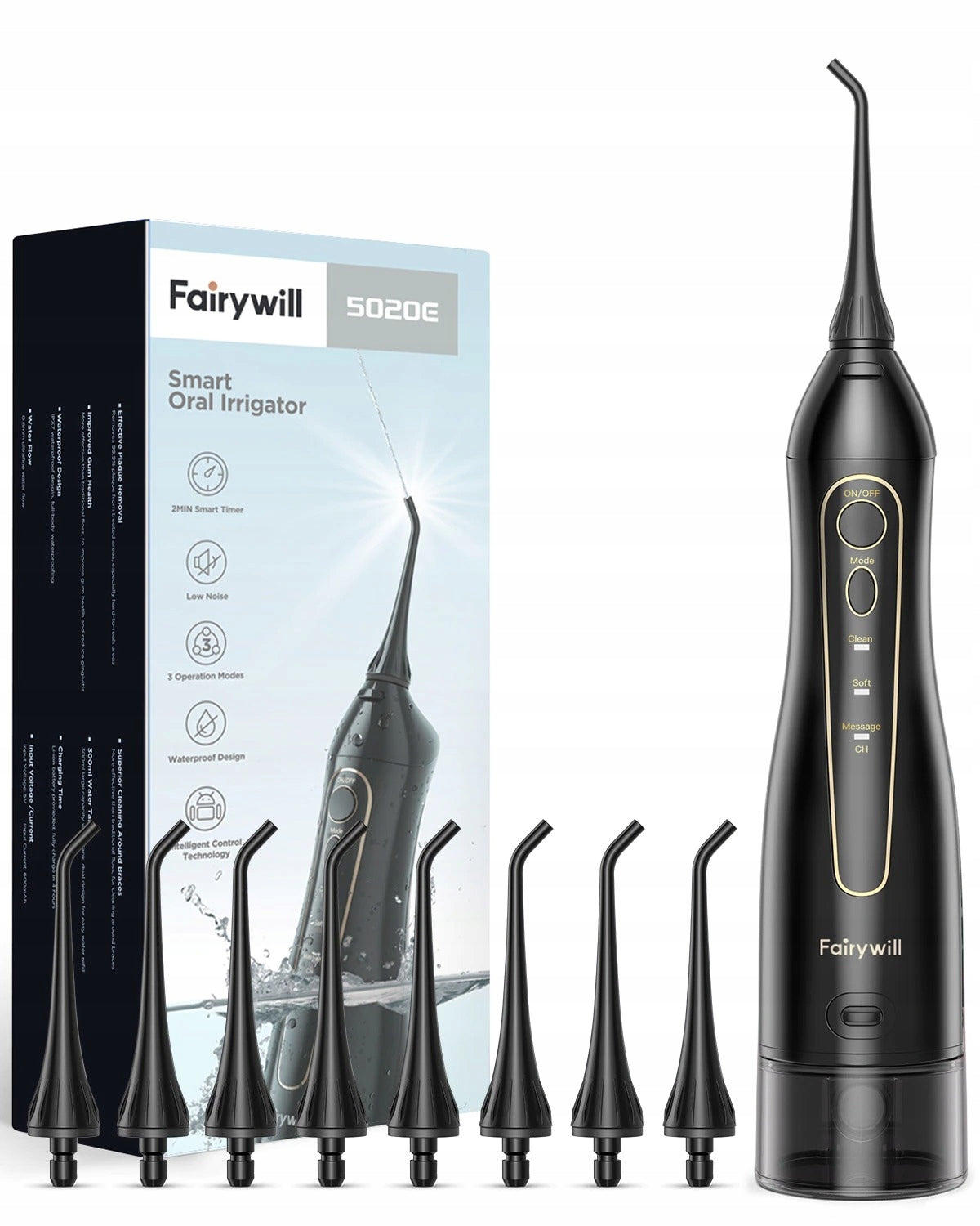 TOOTH IRRIGATOR PORTABLE WIRELESS USB 300ml +7 TIPS