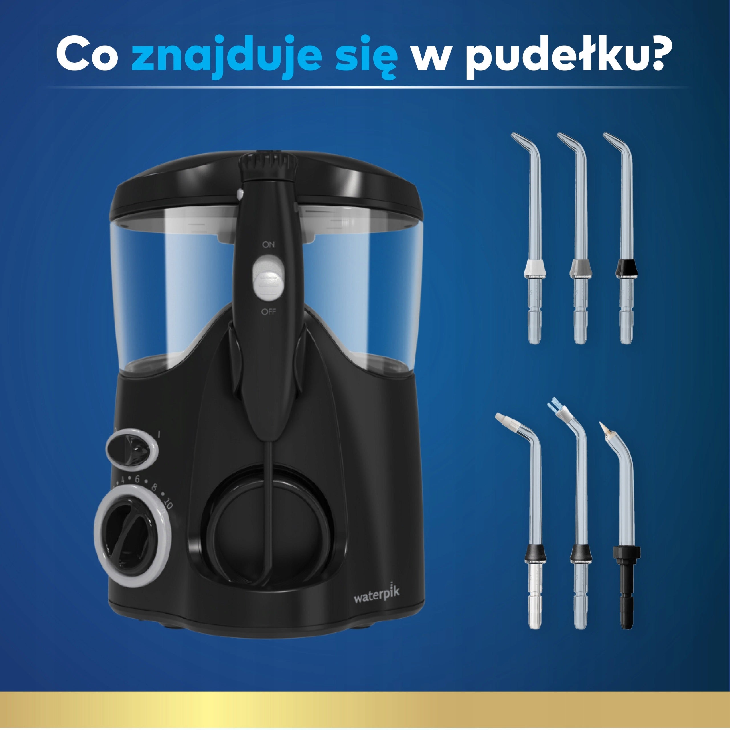 TOOTH IRRIGATOR WATERPIK WF-112, STRONGER PRESSURE *6 TIPS Brand Waterpik