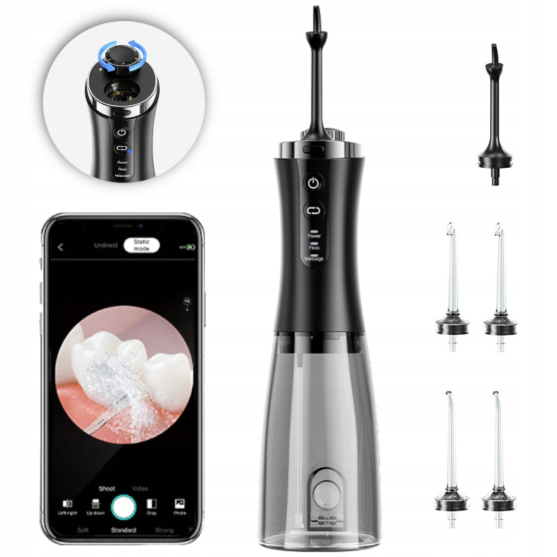 TOOTH IRRIGATOR WIRELESS DENTAL CAMERA 2 OPERATING MODES 5 NOZZLES