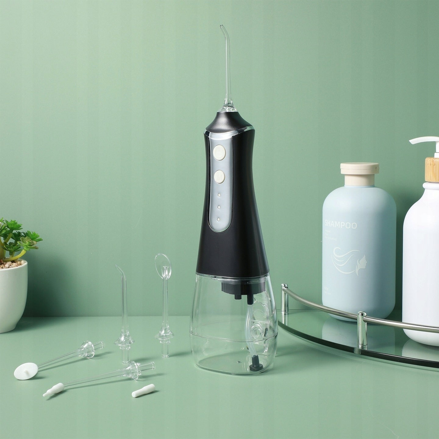 TOOTH IRRIGATOR WIRELESS DENTAL POWERFUL OPERATING MODES 5 NOZZLES Brand no brand