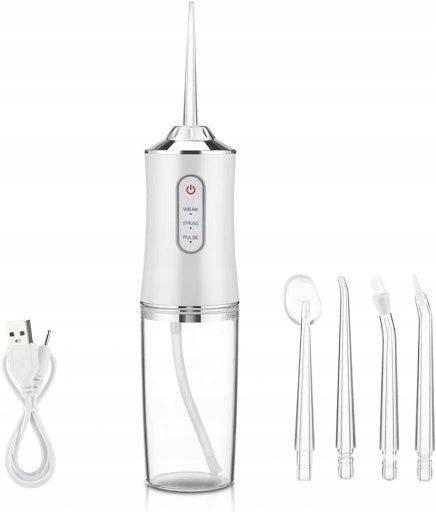 TOOTH IRRIGATOR WIRELESS DENTAL STRONG OPERATING MODES 4 NOZZLES 3 TR Model Electric dental irrigator