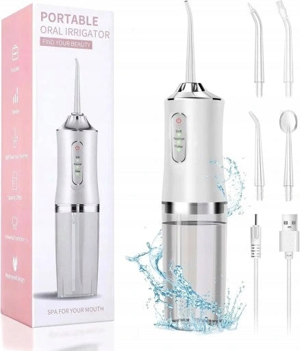 TOOTH IRRIGATOR WIRELESS DENTAL STRONG OPERATING MODES 4 NOZZLES 3 TR