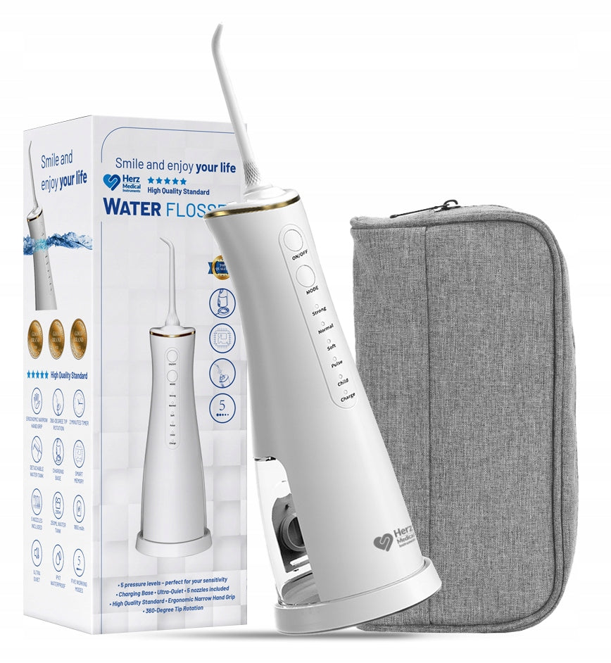 TOOTH IRRIGATOR WIRELESS Herz Medical 5 modes 5 tips included