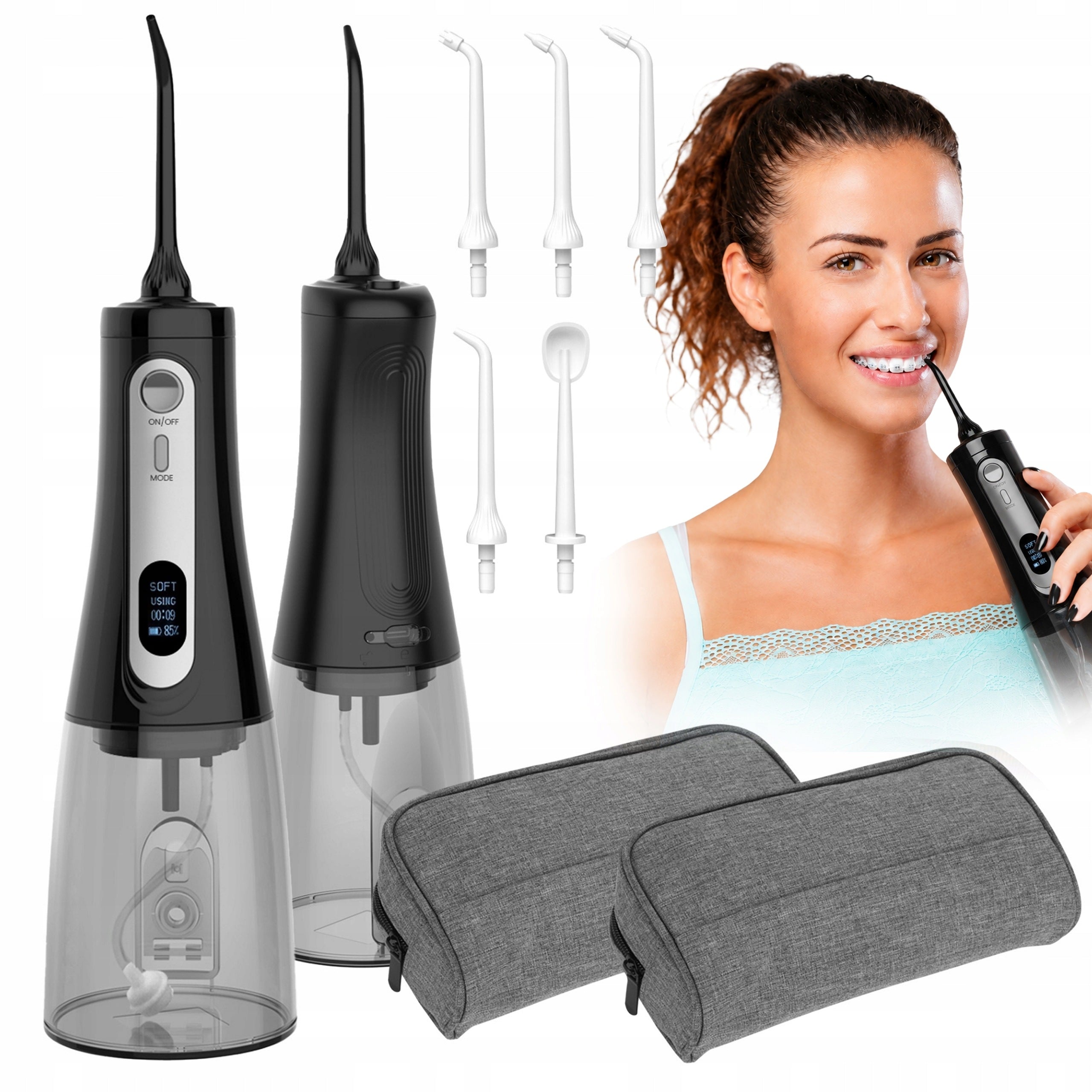 TOOTH IRRIGATOR WIRELESS LCD Water Quality Sensor Herz CASE 5 PROG