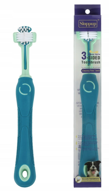 TOOTHBRUSH FOR CAT DOGS PROFESSIONAL GENTLE THREE-SIDED 3D Brand no brand