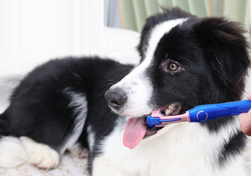 TOOTHBRUSH FOR CAT DOGS PROFESSIONAL GENTLE THREE-SIDED 3D Capacity 0 l