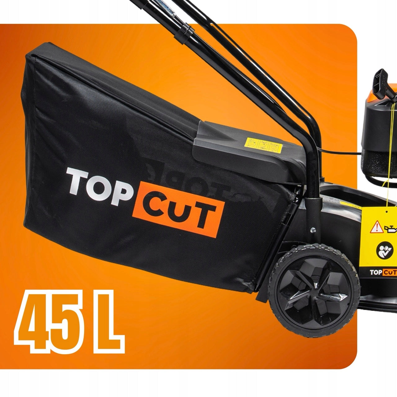 TOP CUT LAWN MOWER WITHOUT DRIVE 149CC 40CM 45L REVERSIBLE LIGHT Brand Top CUT