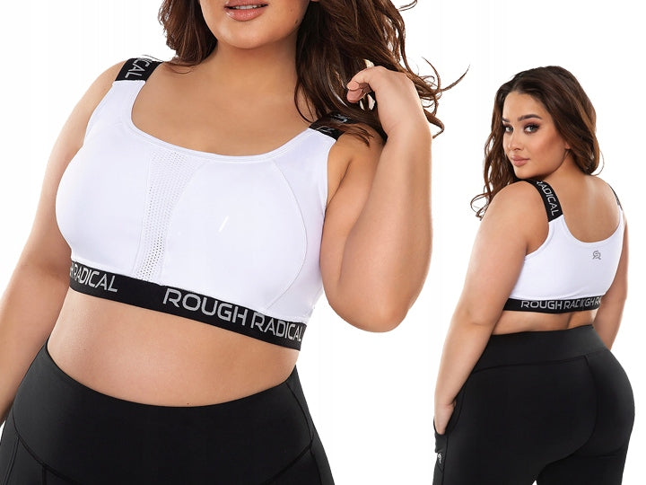 Sportinė liemenėlė moterims Sports Bra Sporting +, baltos spalvos
