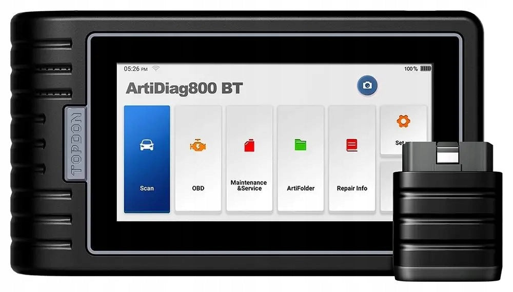 TOPDON ArtiDiag800BT OBD-2 diagnostic scanner Product weight with unit packaging 1 kg