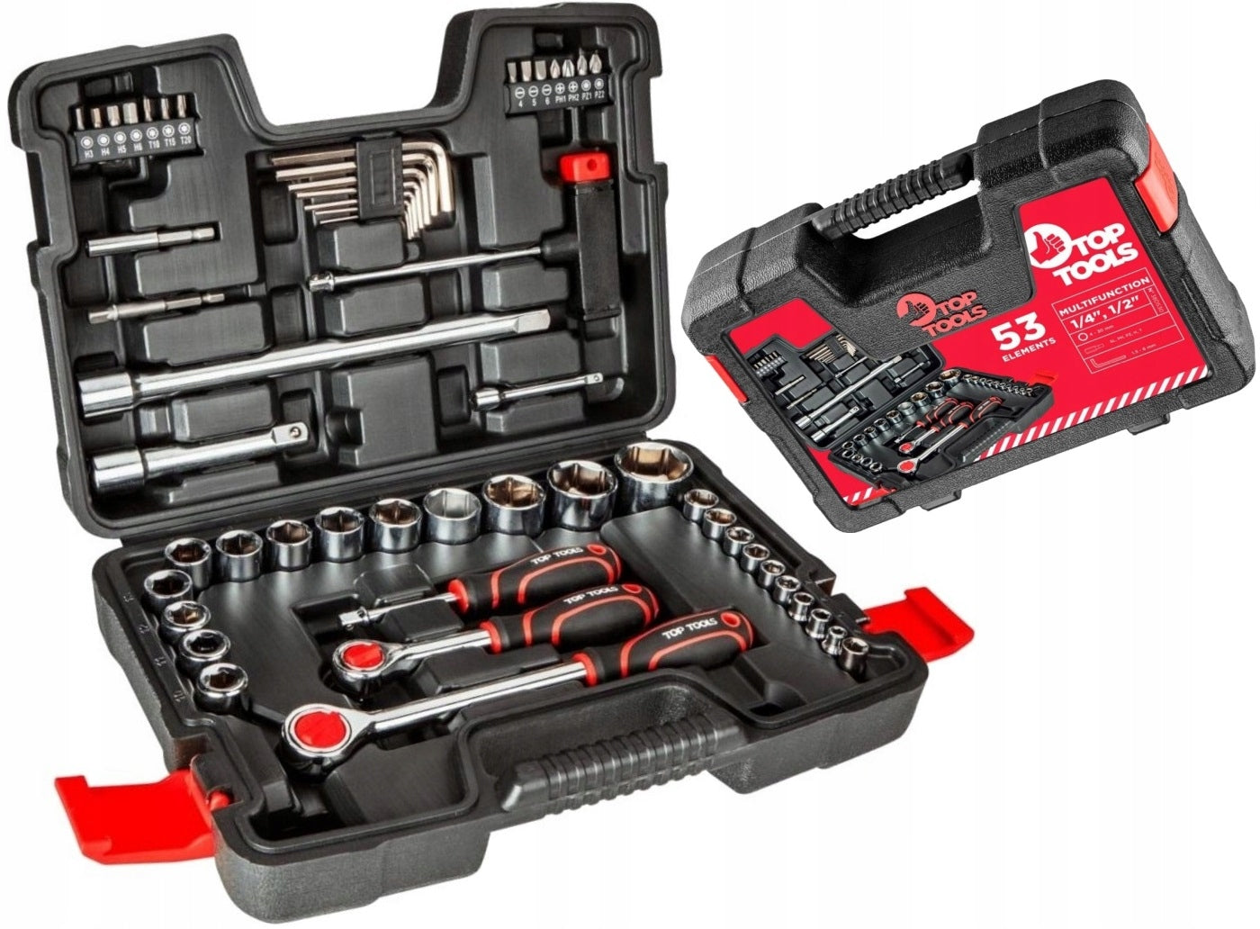 TOPEX KEYS TOOL SET 53 EL. 38D530 SUITCASE