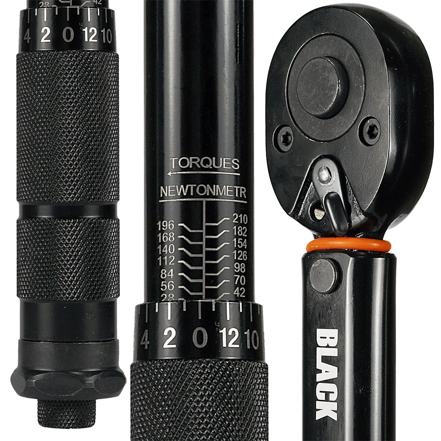TORQUE WRENCH 1/2" 28-210 Nm CrMO & CrV FOR WHEELS 460mm BLACK Manufacturer code 11604
