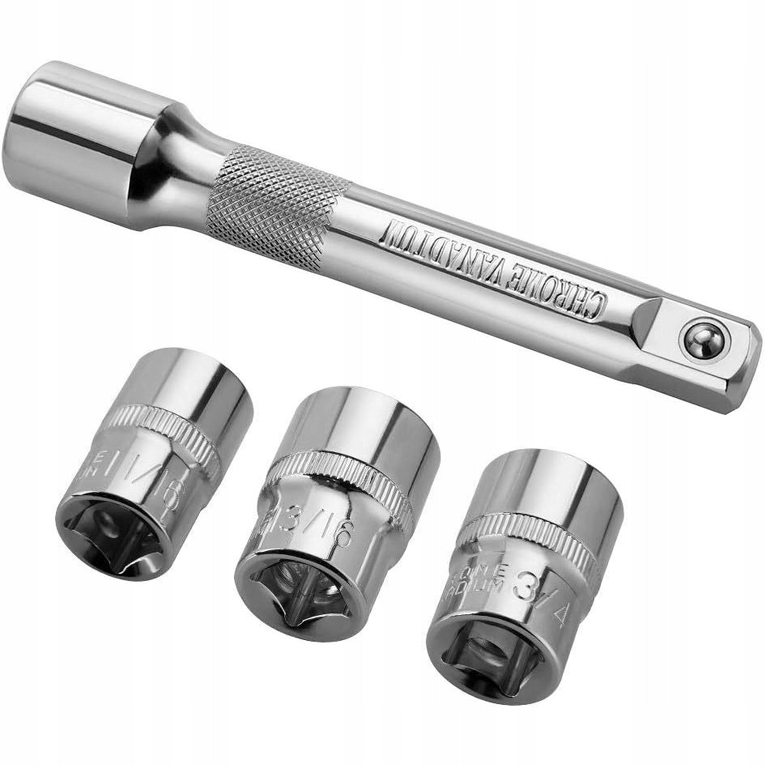 TORQUE WRENCH 1/2 28-210Nm CrMO & CrV + 3 CAPS 17,19,21 mm +- 4% Manufacturer code SAMOCHODOWY DO KÓŁ OPON SERWISU WARSZTATU 21