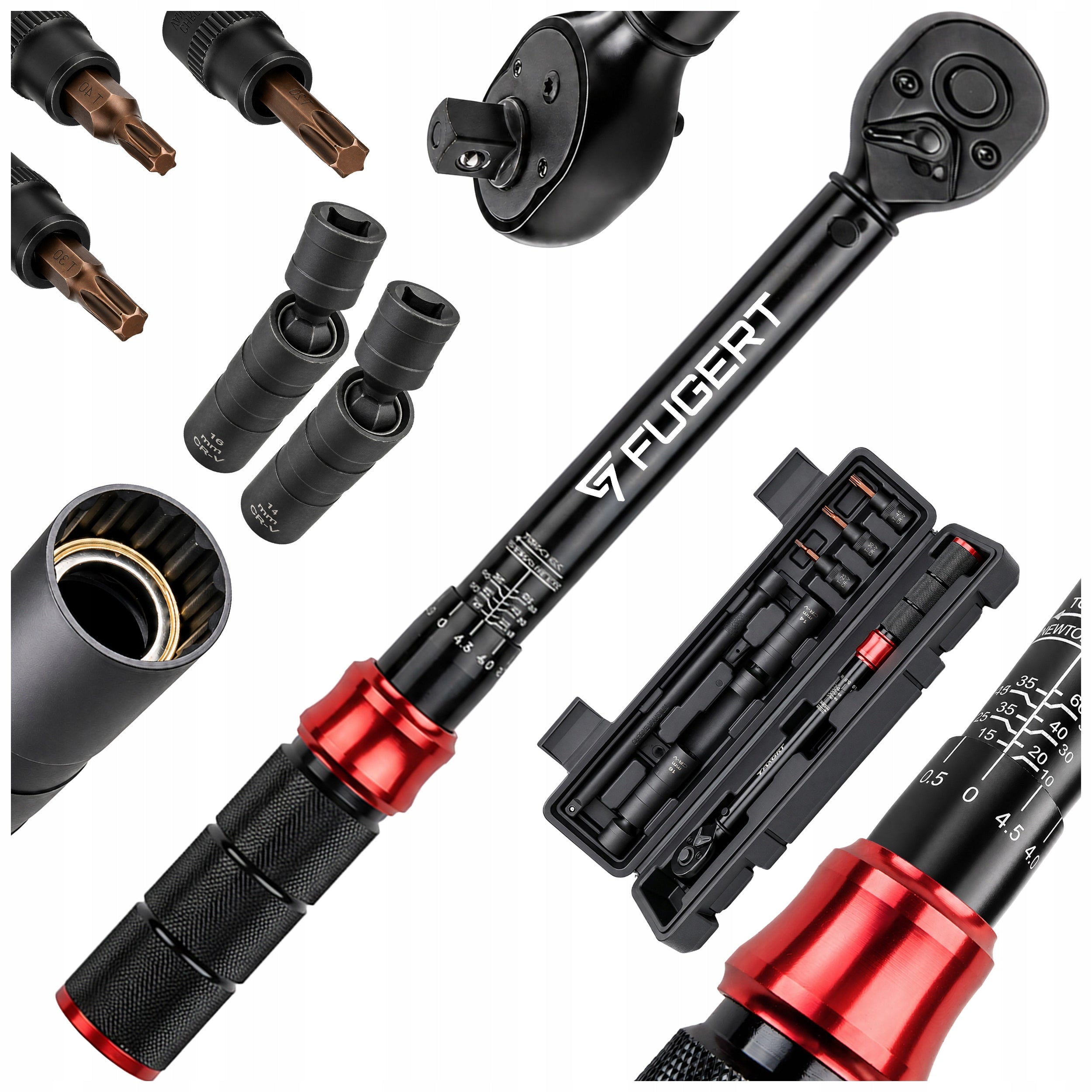 TORQUE WRENCH 3/8" 10-60Nm SET WITH CAPS CALIBRATION CERTIFICATE