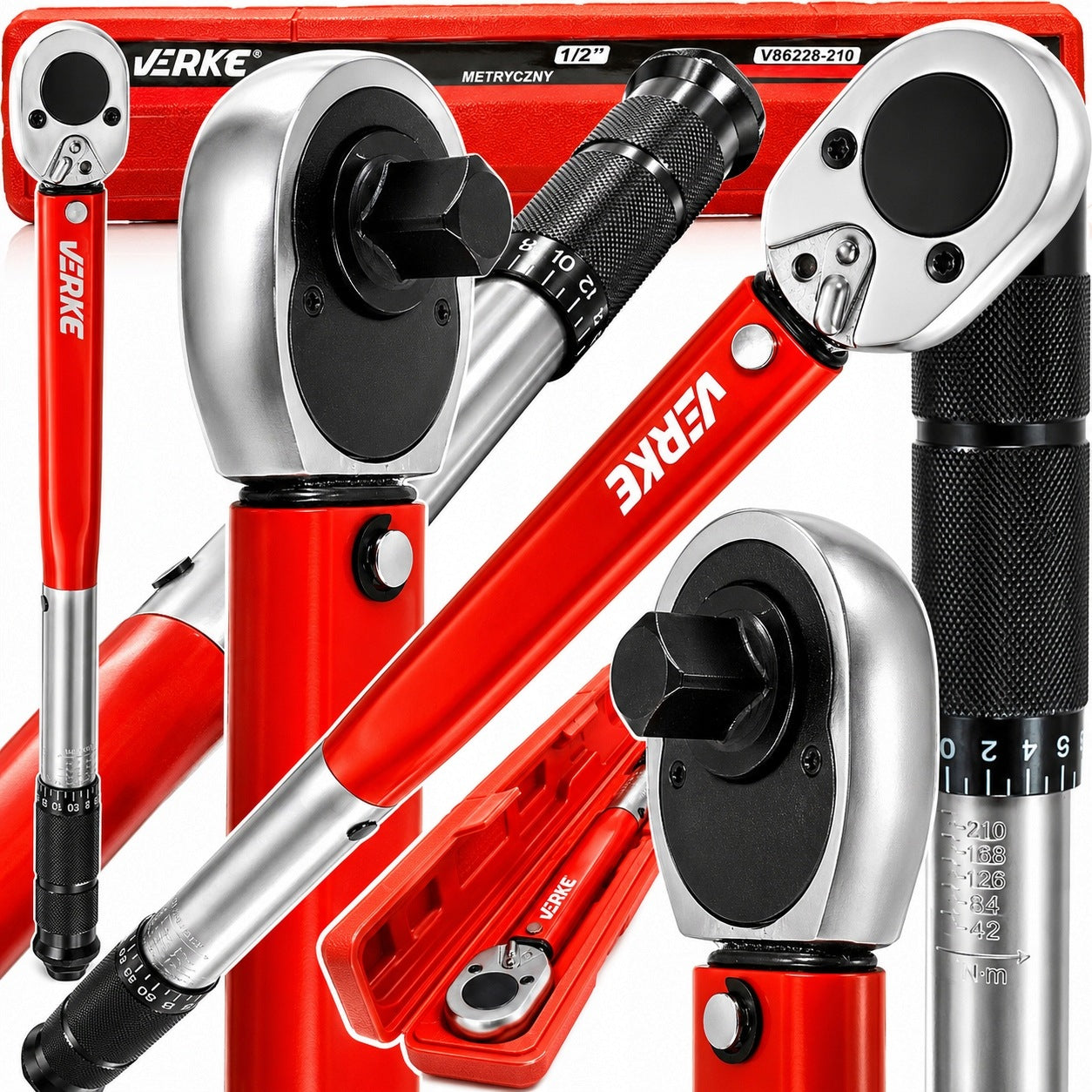 TORQUE WRENCH FOR WHEELS WITH 1/2" LOCK 28-210 Nm CALIBRATION CERTIFICATE