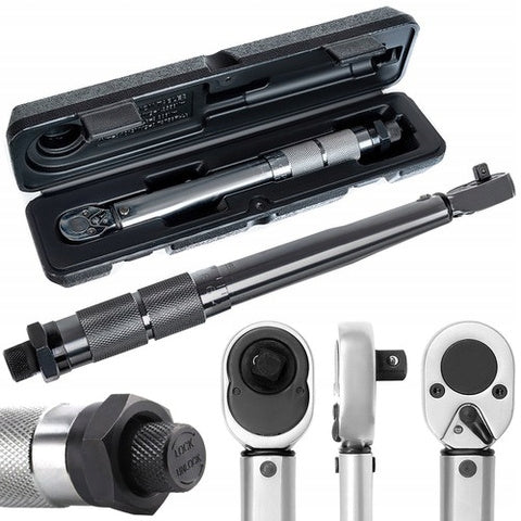 TORQUE WRENCH WITH WHEEL LOCK RATCHET 1/4 5-25 N.M CASE XTROBB
