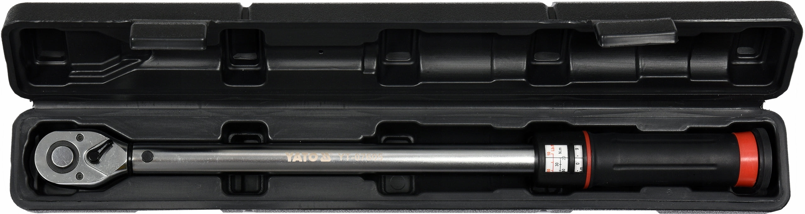 TORQUE WRENCH YATO 1/2'' 20-220Nm 481mm + SUITCASE EAN (GTIN) 5906083010453