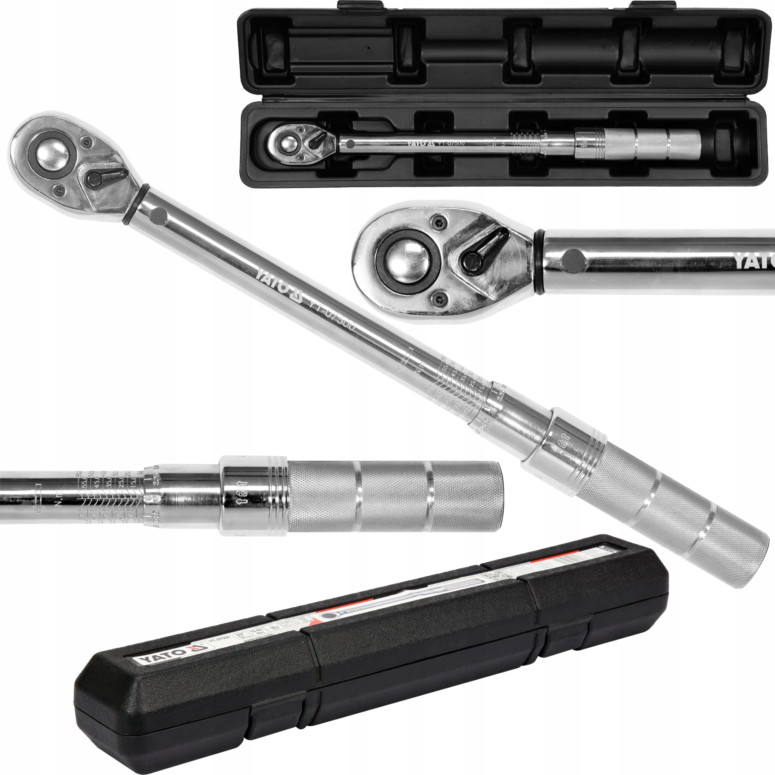 TORQUE WRENCH YATO 3/8'' 10-60 NM YT-07500 SUITCASE CERTIFICATE