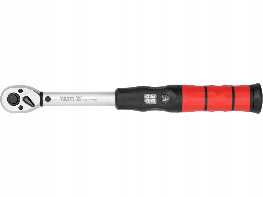 TORQUE WRENCH YATO 3/8" 10-60Nm 310mm WITH SETTING WINDOW CERTIFICATE Manufacturer code YT-07692