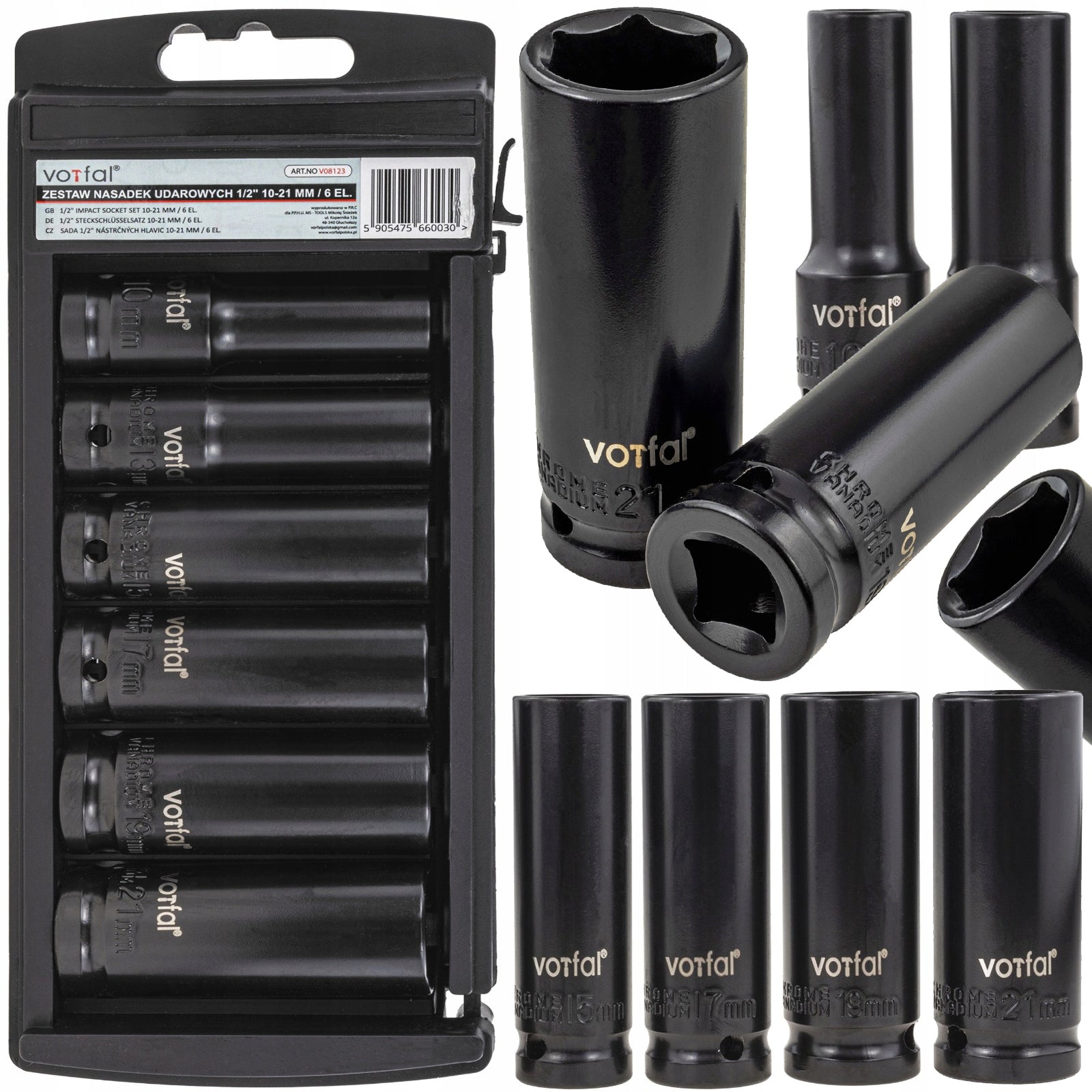 TORQUE WRENCH for wheels 1/2" 28-210 Nm CrMO & CrV +CAPS 6el SUITCASE Packaging status original