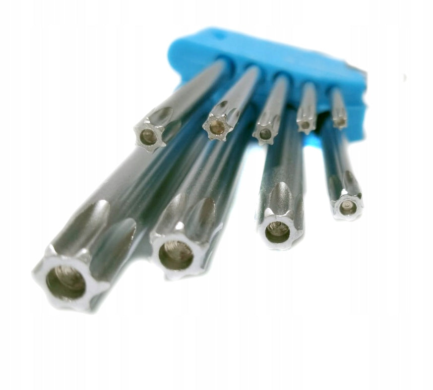 TORX ALLEN KEYS TYPE L with hole T10-T50 9pcs Number of items in the set 9