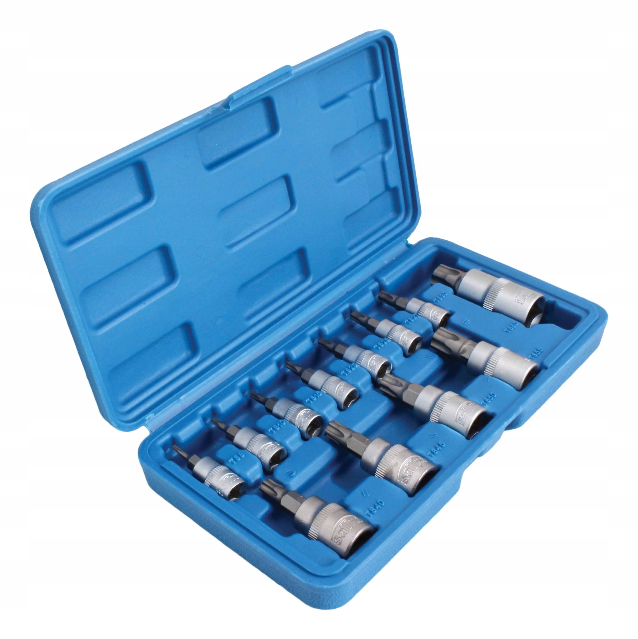 TORX SOCKET WRENCHES 5 ANGLE WITH HOLE - 12el. SATRA S-H125TP Brand Satra