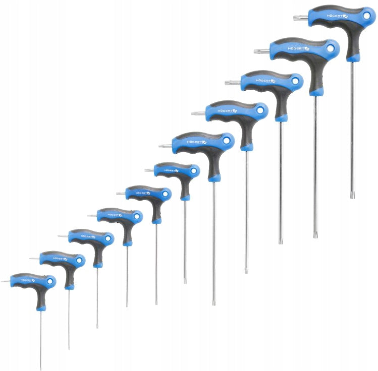 TORX Security Type-T Wrench Set, Long, 10 Pack