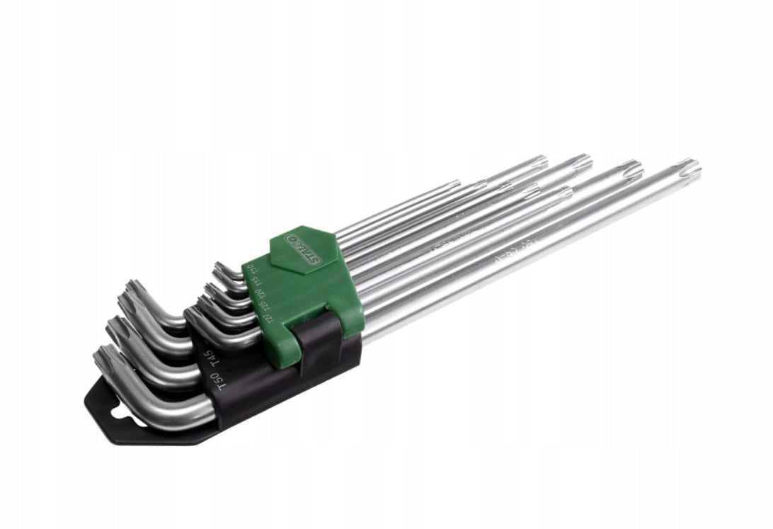 TORX WRENCHES WITH HOLE T10 -T50 ALLEN 9EL LONG Brand Stalco