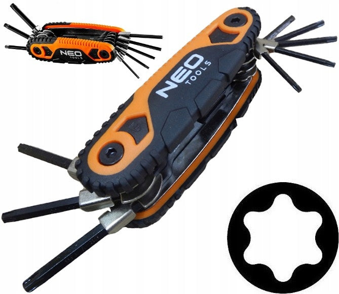 TORX Wrenches FOLDING pocket knife holder T9-T40 NEO TOOLS