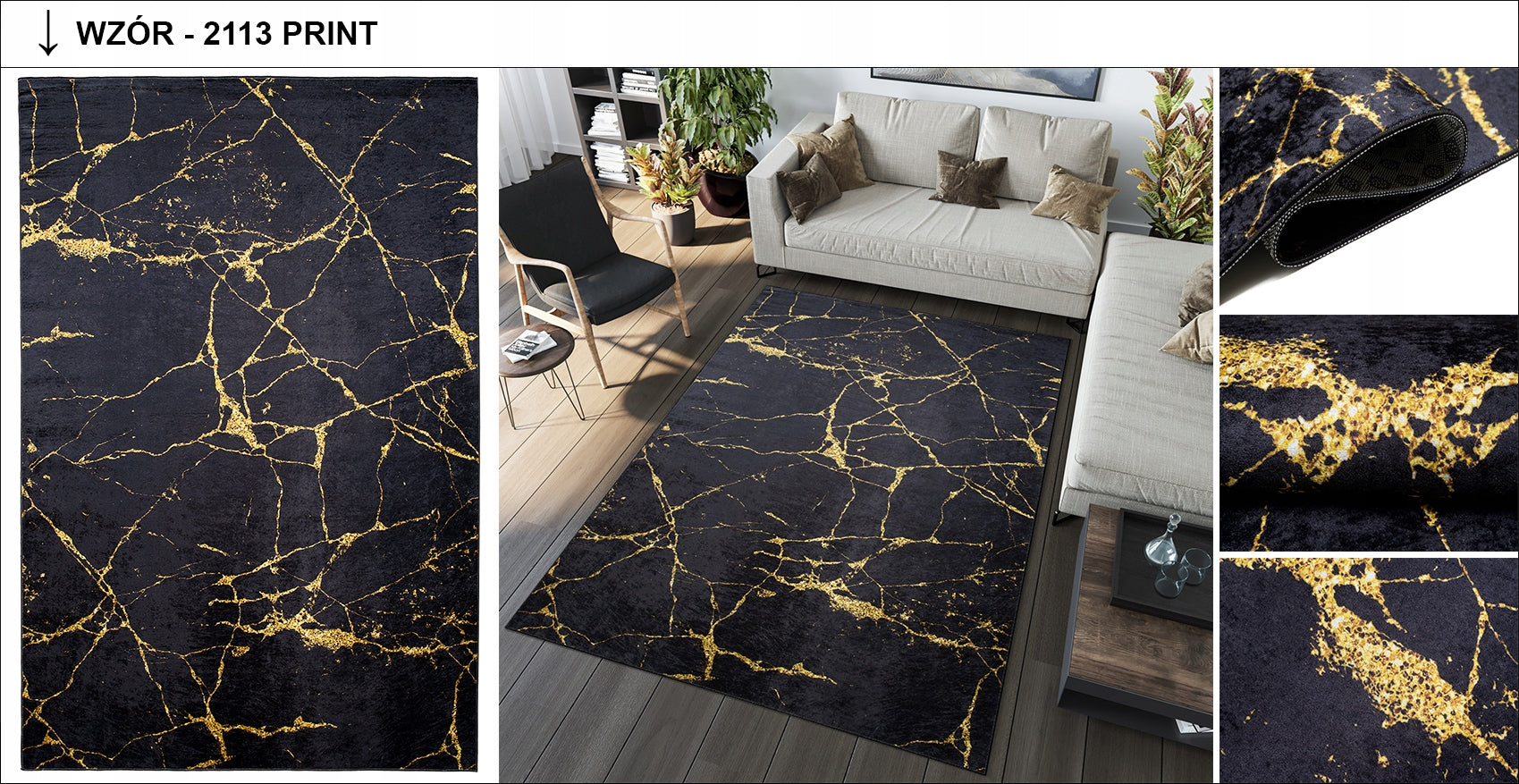 TOSCANA carpet 80x200 Fashionable Industrial Loft Manufacturer code Dywan TOSCANA Modny Industrial