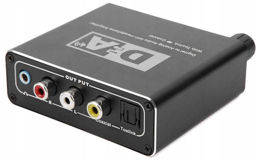 TOSLINK COAXIAL 2x CINCH DAC AMPLIFIER CONVERTER EAN (GTIN) 5903684262489