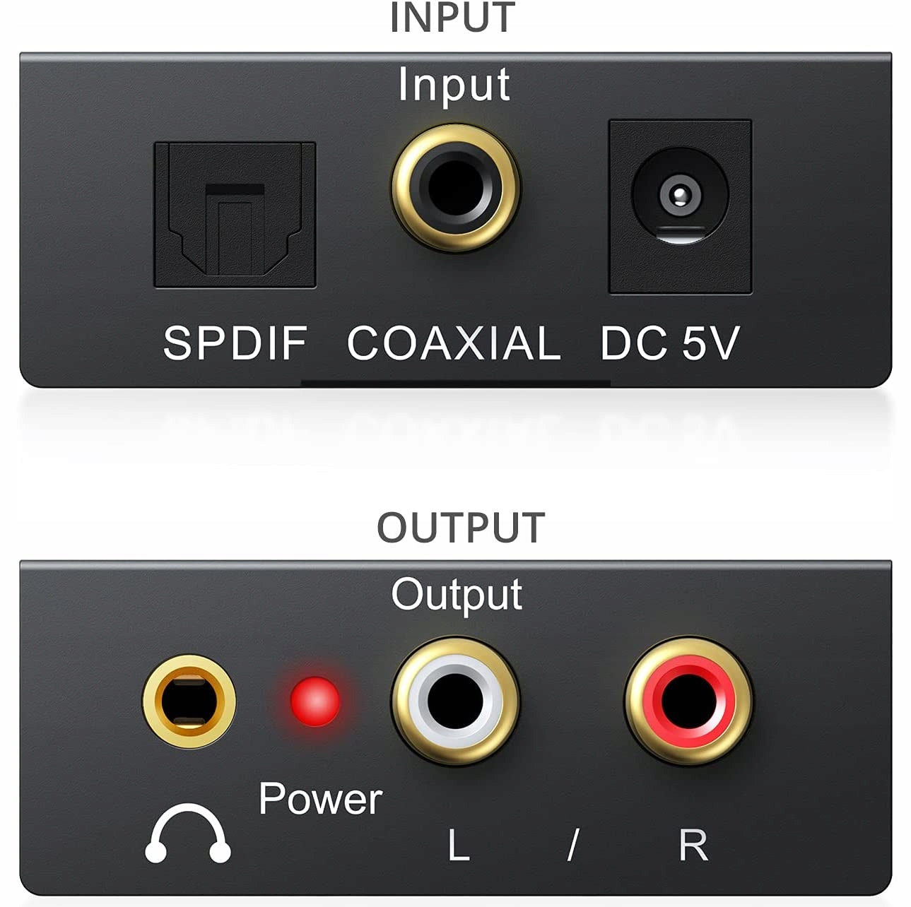 TOSLINK COAXIAL / 2x CINCH RCA Streaming PCM Optical Converter Model Optyczny Toslink 6611615KS814 NovazaTech