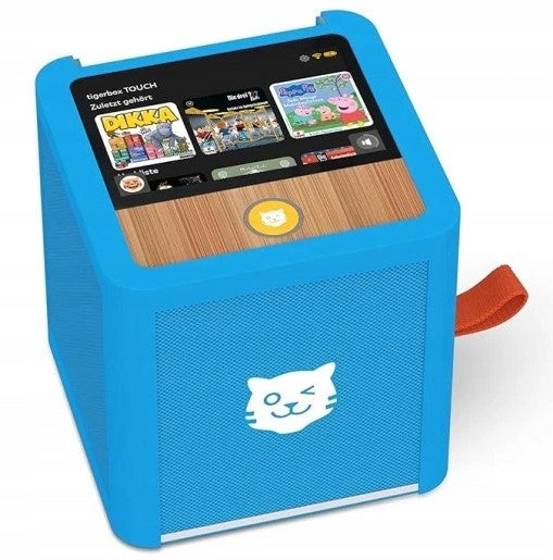 TOUCH PLUS Tigerbox Streaming Box Speaker Kids Player, Blue Packaging status original