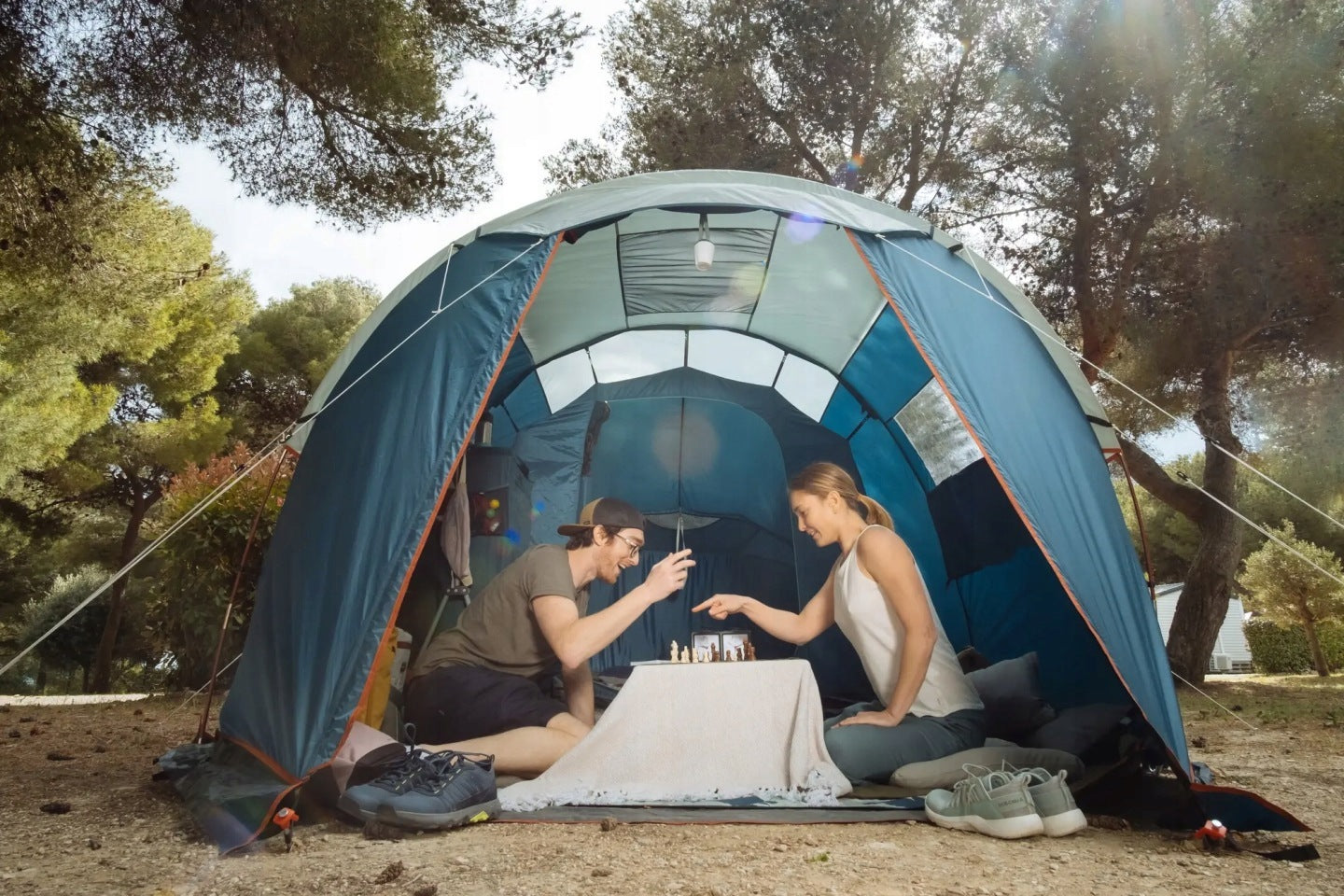 TOURIST CAMPING TENT Quechua Arpenaz 4.1 4-PERSON WITH FRAME Brand Quechua