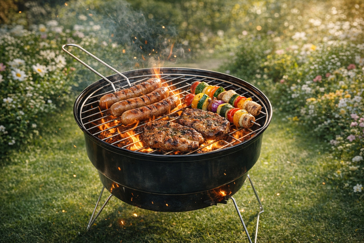 TOURIST CHARCOAL GRILL FOLDED PORTABLE MINI SMALL SURVIVAL + BAG Manufacturer code 5908091633419