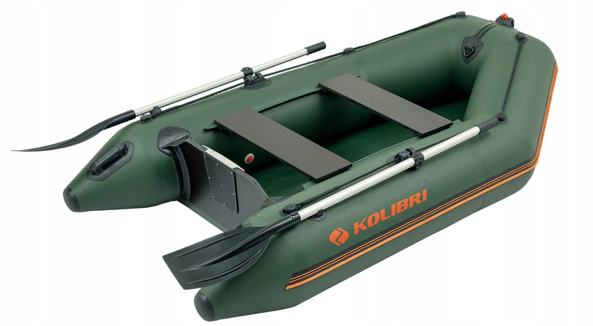 TOURIST FISHING DINGHY KOLIBRI KM-245 GREEN WITH ROLLED FLOOR Brand Kolibri