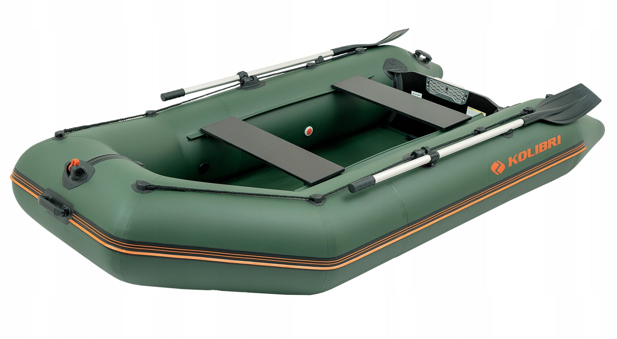 TOURIST FISHING DINGHY KOLIBRI KM-280 GREEN WITH ROLLED FLOOR