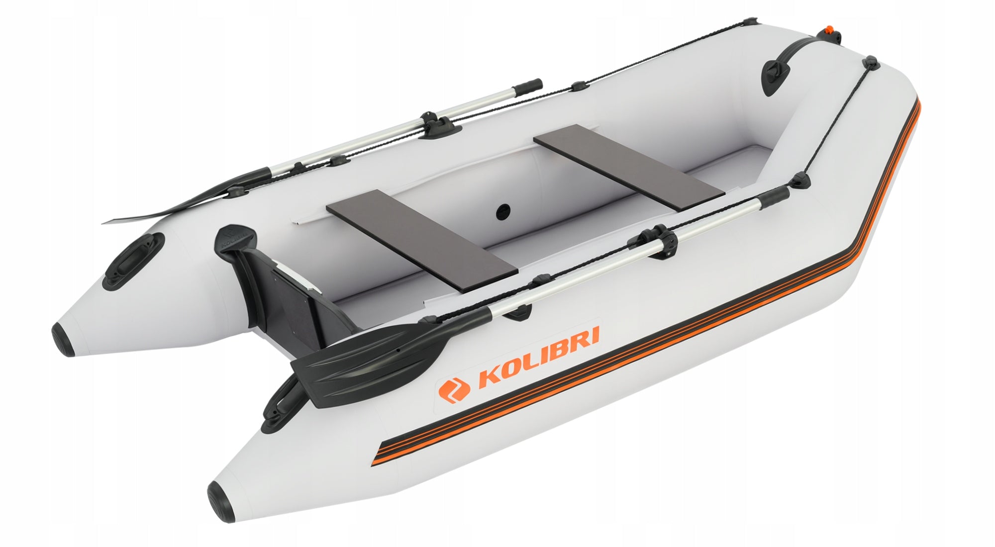 TOURIST FISHING DINGHY KOLIBRI KM-300 LIGHT GREY WITH ROLLED FLOOR EAN (GTIN) 5905369807084
