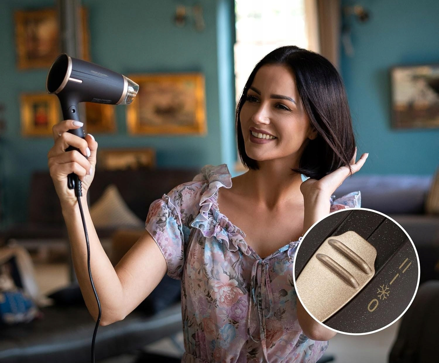 TOURIST HAIR DRYER SMALL FOLDING 1400W COLD AIR Packaging status original