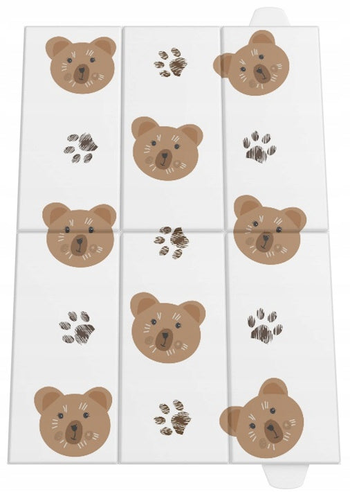 TOURIST MAT FOR CHANGING TABLE FOLDING 40x58 BEARS PAWS Brand Czas Bobasa