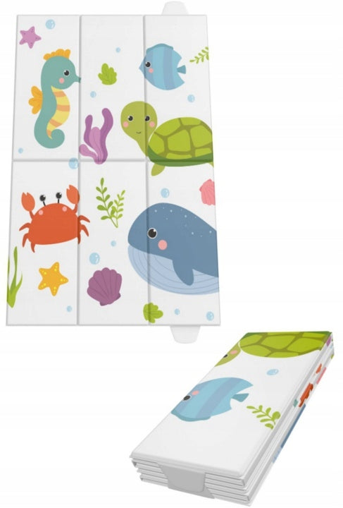 TOURIST MAT FOR CHANGING TABLE FOLDING 40x58 SEA ANIMALS