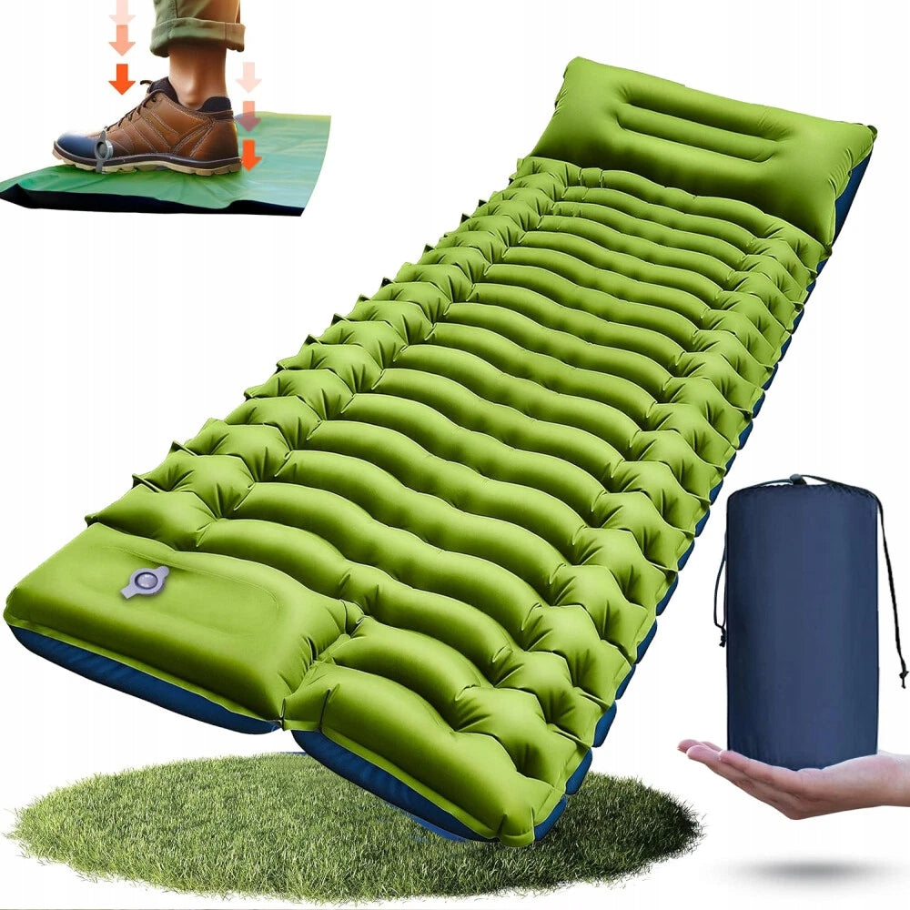 TOURIST MATTRESS SELF-INFLATING ULTRALIGHT BUILT-IN SINGLE PUMP