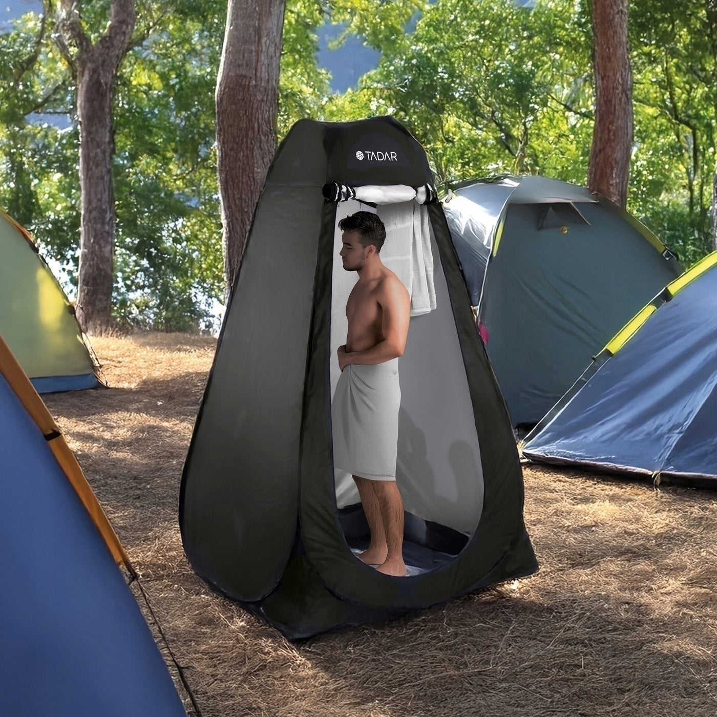 TOURIST SHOWER TENT CHANGING ROOM Camping Tadar 190x120x120 cm Packaging status original