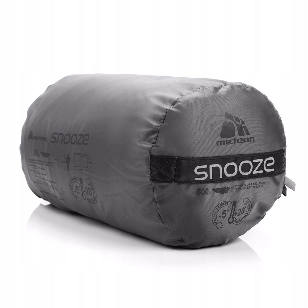 TOURIST SLEEPING BAG METEOR SNOOZE 180x75 duvet grey Brand Meteor