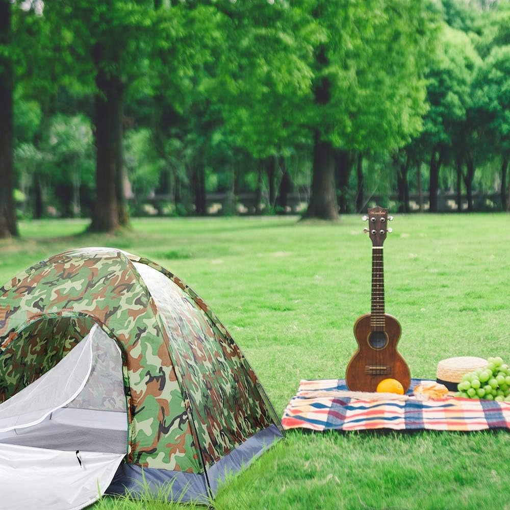 TOURIST TENT 2 PERSON CAMO 200X150X110CM WATERPROOF LARGE CAMPING Waterproofness other