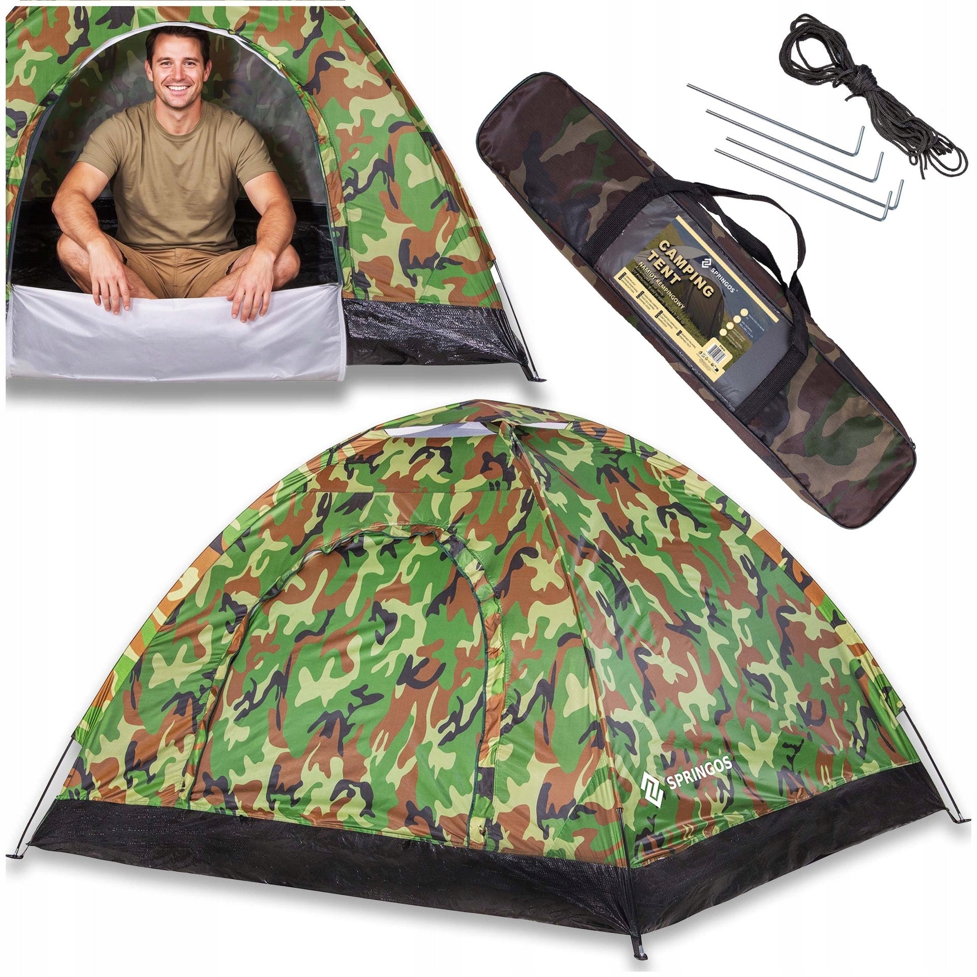 TOURIST TENT 2 PERSON FAMILY CAMPING IGLO WATERPROOF MOSQUITO NET