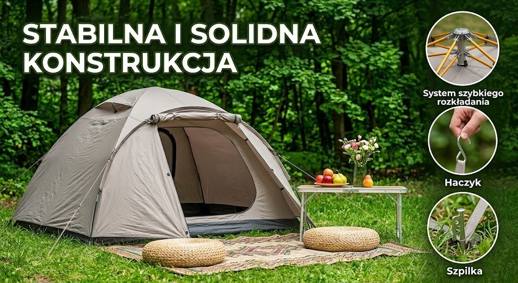TOURIST TENT AUTOMATIC POP-UP 2 PERSON CAMPING MOSQUITO NET UV Manufacturer code 7601378147