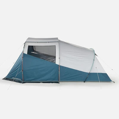 TOURIST TENT FOR 4 PERSONS QUECHUA ARPENAZ 4.1 FRESH&BLACK VESTIBULE Color gray