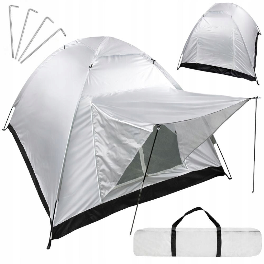 TOURIST TENT IGLO 4 PEOPLE WITH CANOPY CAMPING BEACH