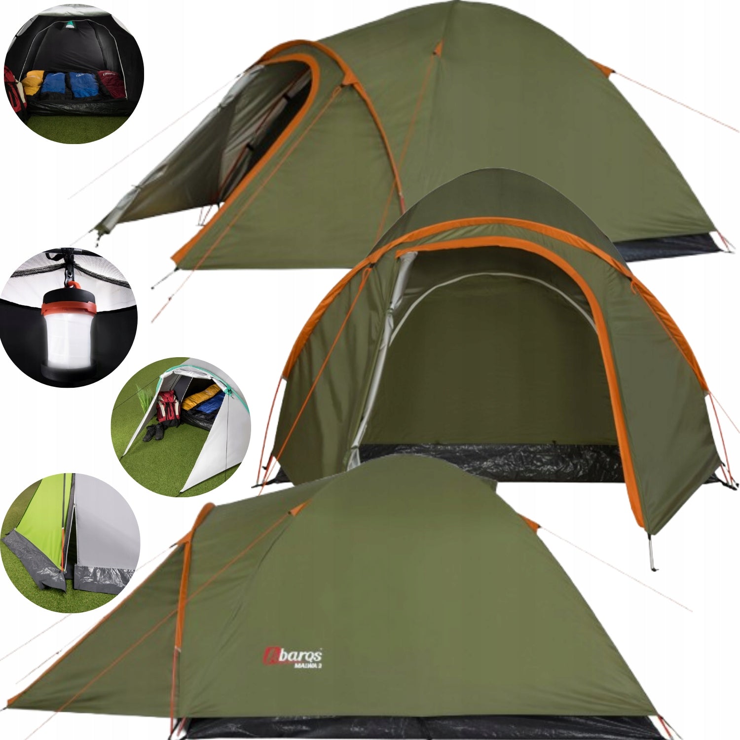 TOURIST TENT MALWA 4 PERSONS 3000 MM TROPICAL WATERPROOF ABARQS